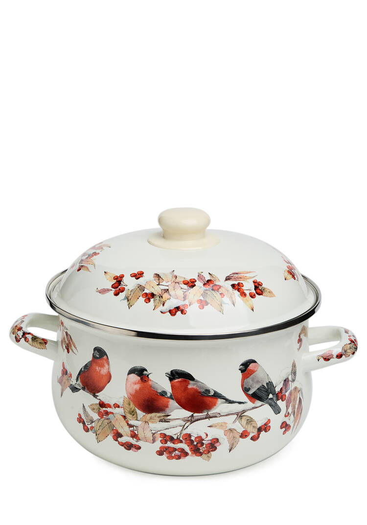 Кастрюля эмалированная Снегири шир.  750, рис. 10