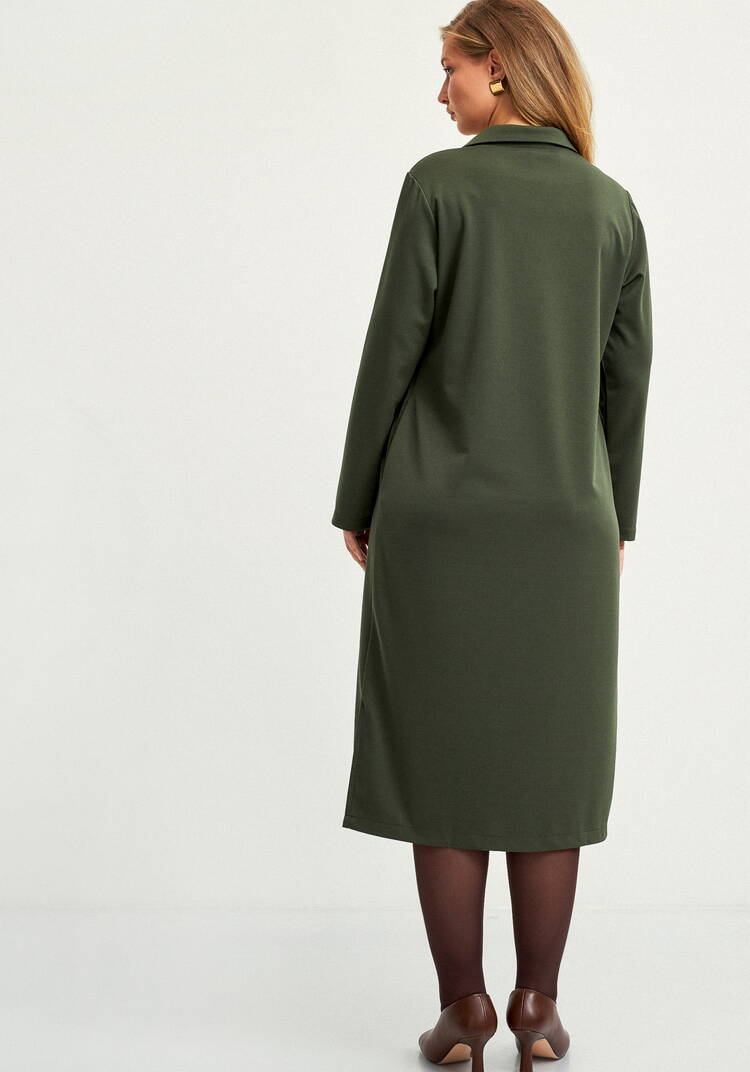 Платье с разрезами по бокам и карманами шир.  750, рис. 3