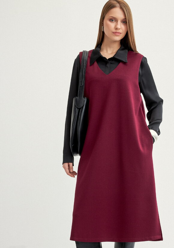 Сарафан трикотажный ,прямой с разрезами шир.  580, рис. 2