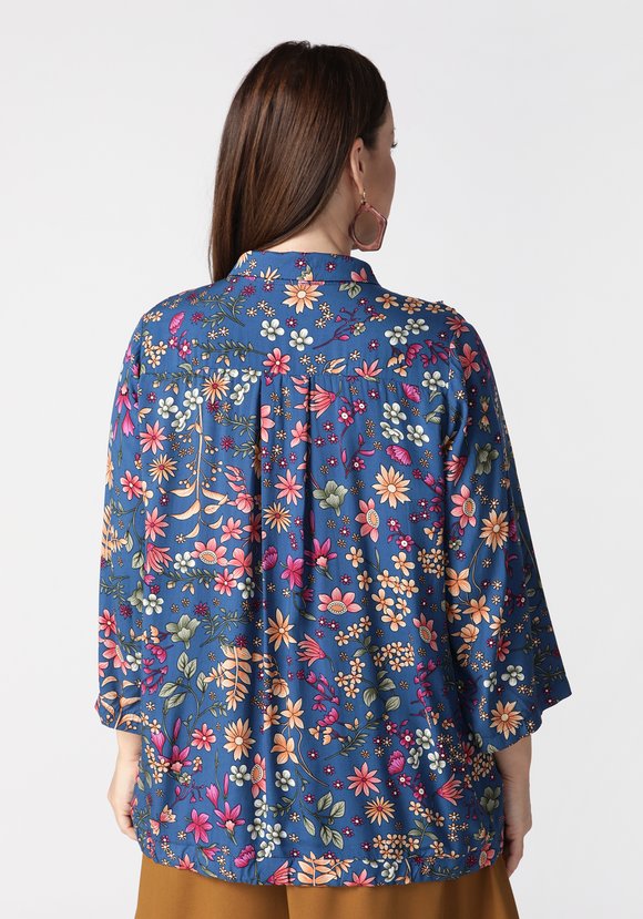 Блуза Чудесные краски шир.  580, рис. 3