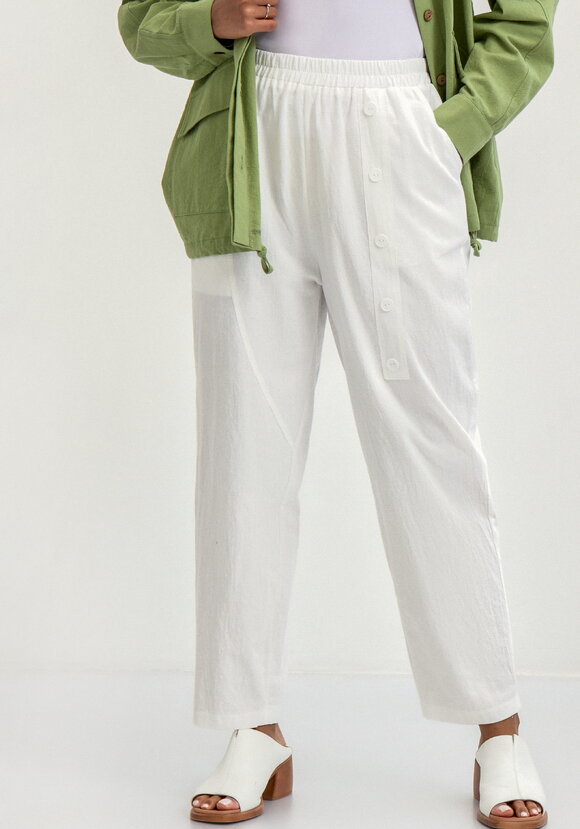 Брюки с декоративной планкой и карманами шир.  580, рис. 10