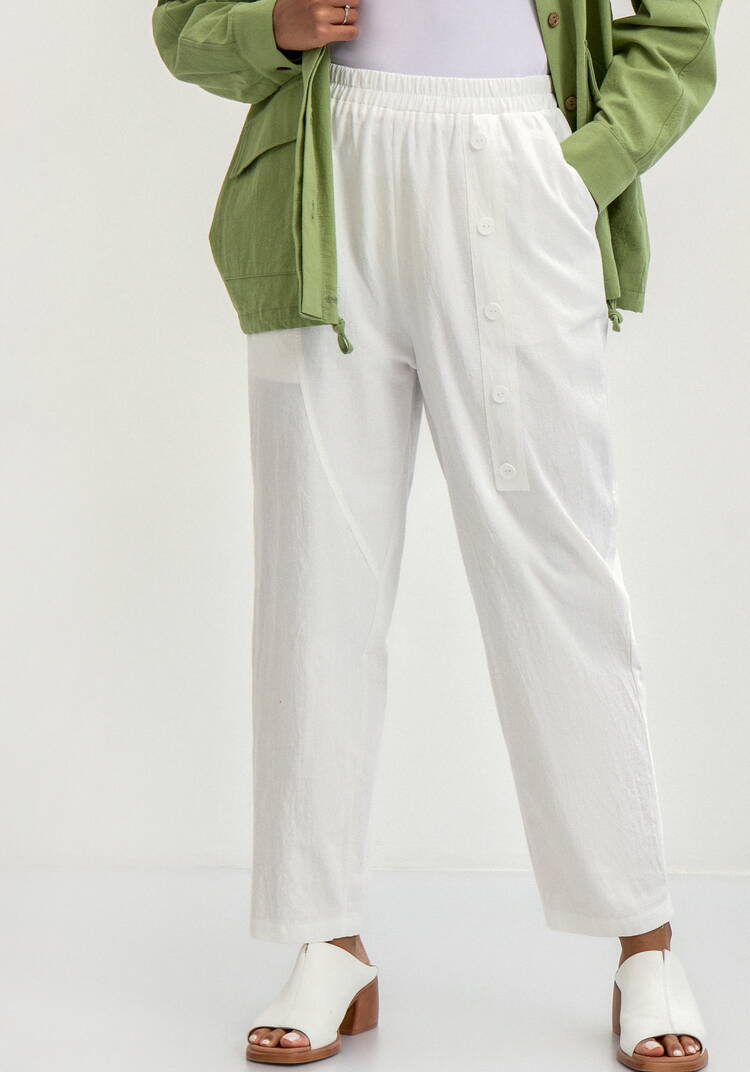 Брюки с декоративной планкой и карманами шир.  750, рис. 10