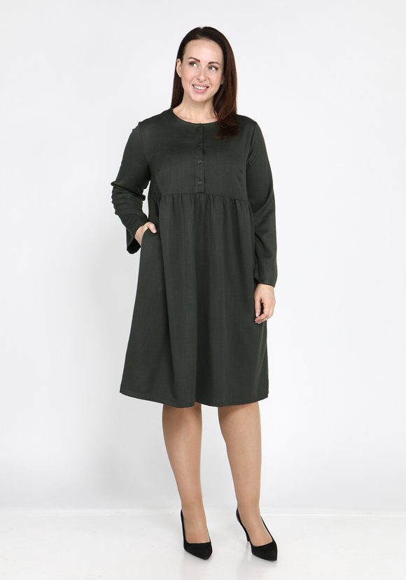 Платье миди с функциональными карманами шир.  580, рис. 4