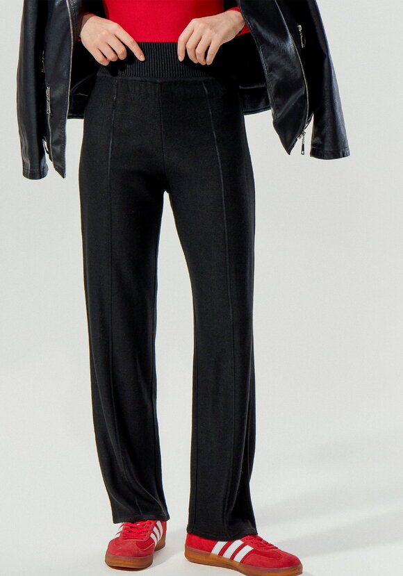 Брюки прямые вязаные со стрелкой шир.  580, рис. 10