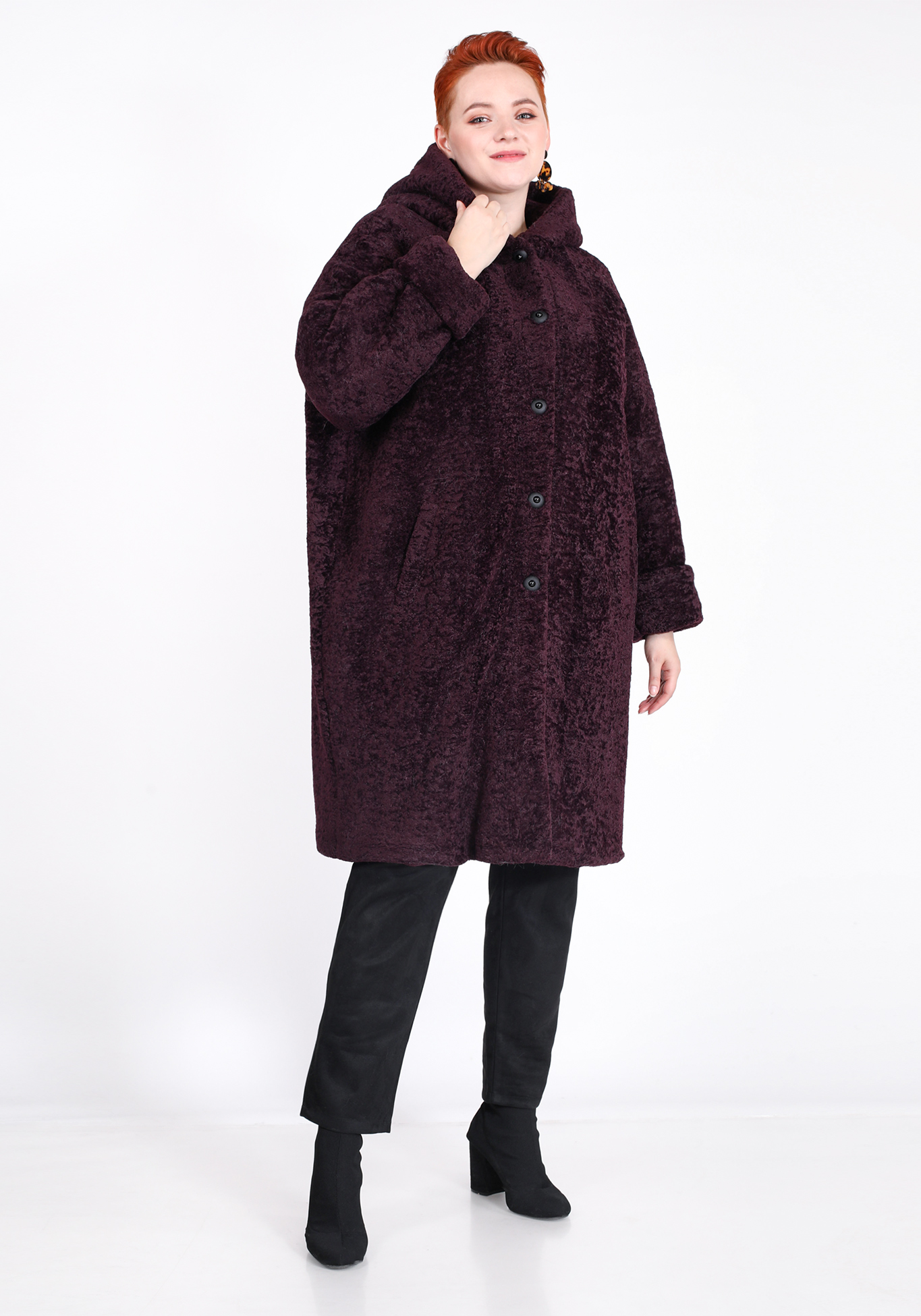 Пальто "Обыкновенное чудо" Lomara, размер 50, цвет черный - фото 1
