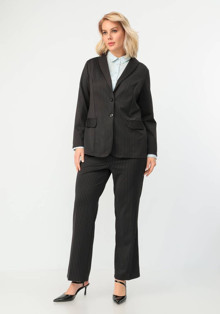 Пиджак однобортный в полоску шир.  750, рис. 30