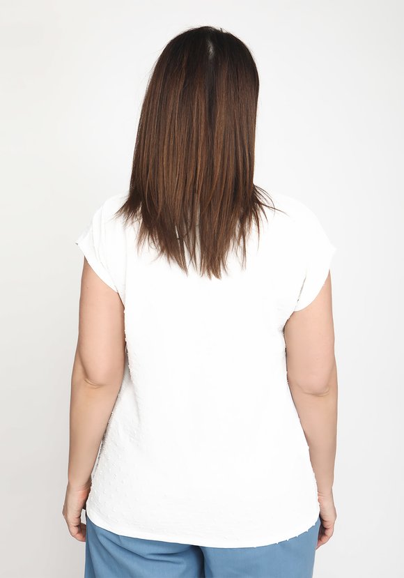 Топ однотонный со спущенным рукавом шир.  580, рис. 2