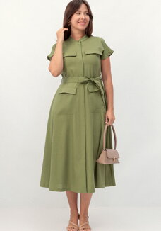 Платье-сафари А-силуэта