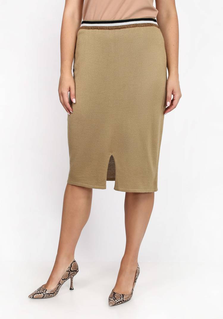 Юбка на резинке с разрезом спереди шир.  750, рис. 5