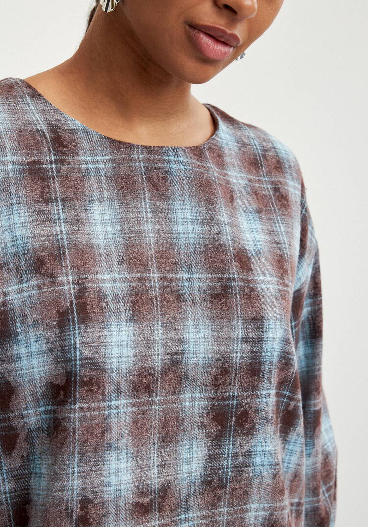 Блуза с застёжкой на спинке шир.  750, рис. 5