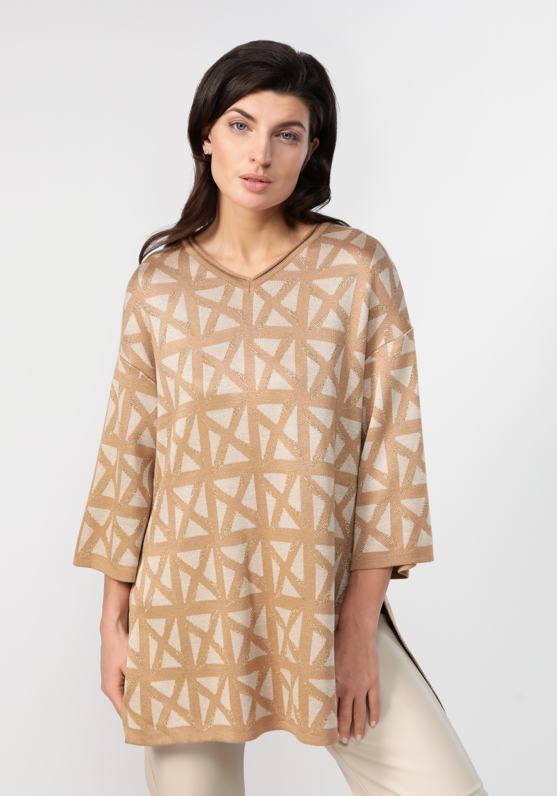 Туника с геометрическим орнаментом пижама туника шорты