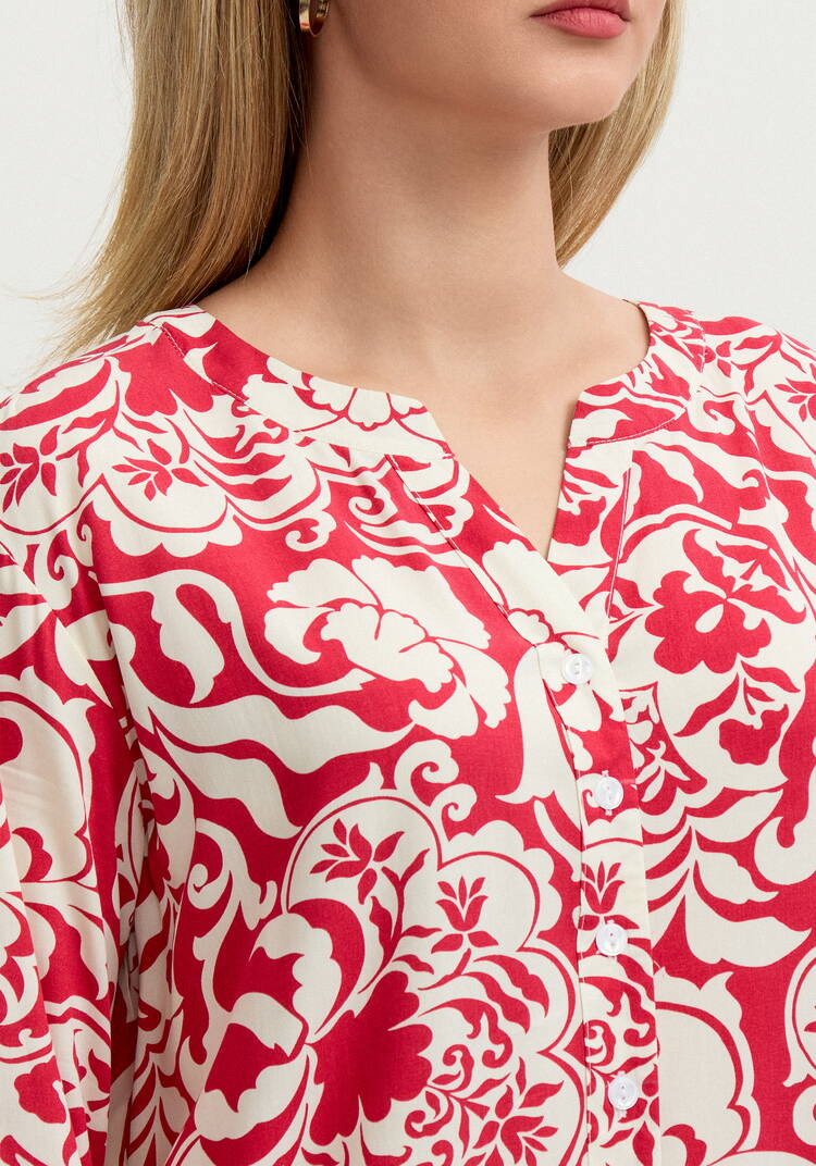 Блуза удлинённая с карманами шир.  750, рис. 21