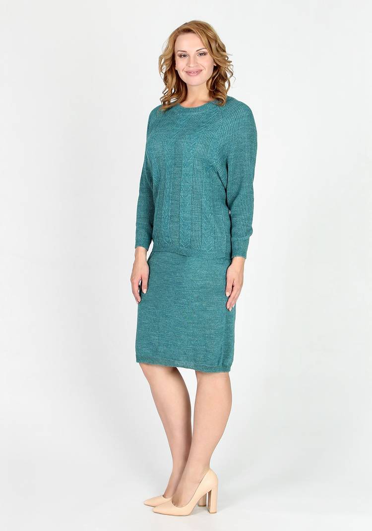 Юбка трикотажная прямого кроя на резинке шир.  750, рис. 14