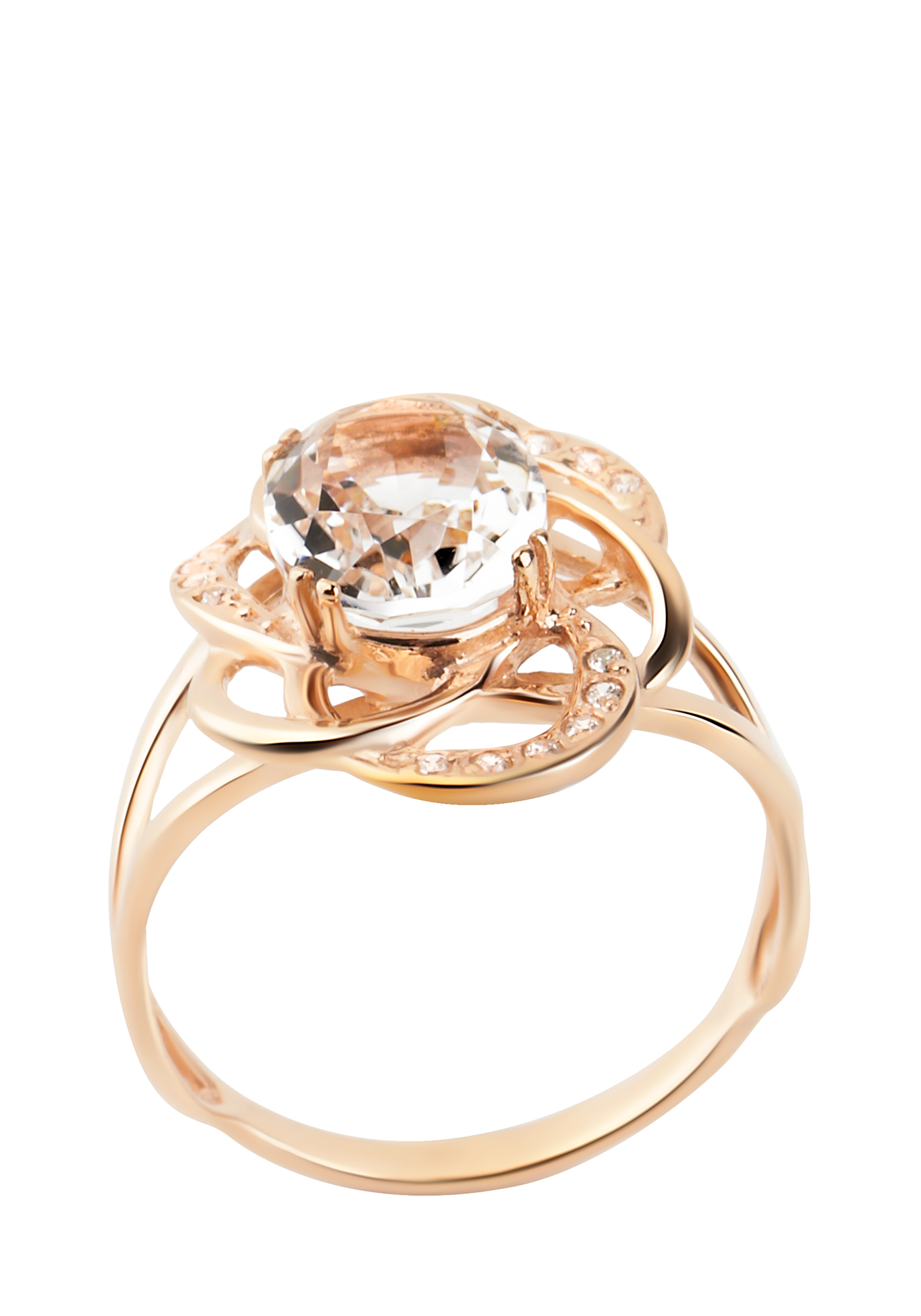 

Серебряное кольцо "Марианна", Прозрачный