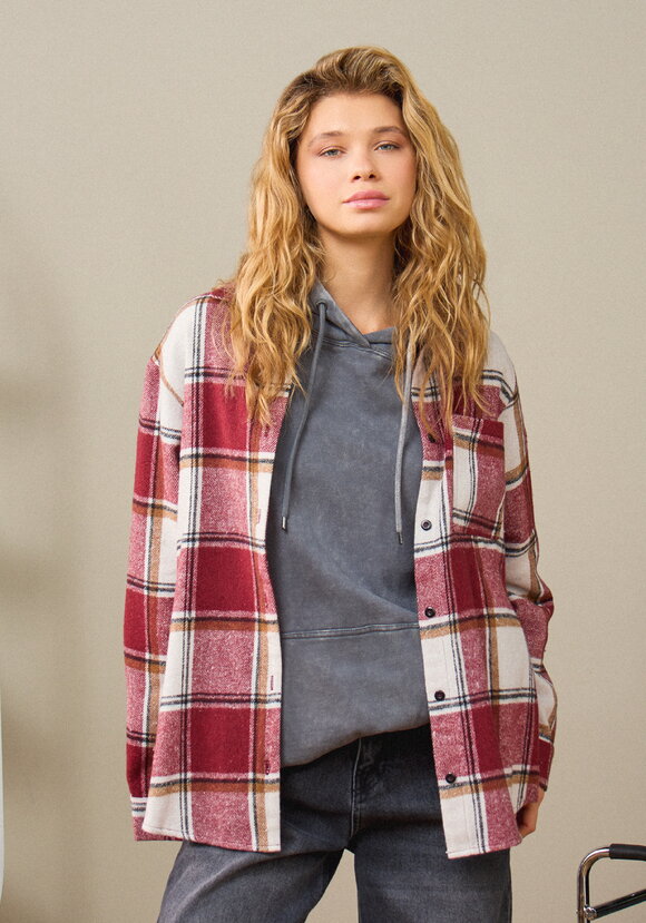 Рубашка в клетку с накладным карманом шир.  580, рис. 4