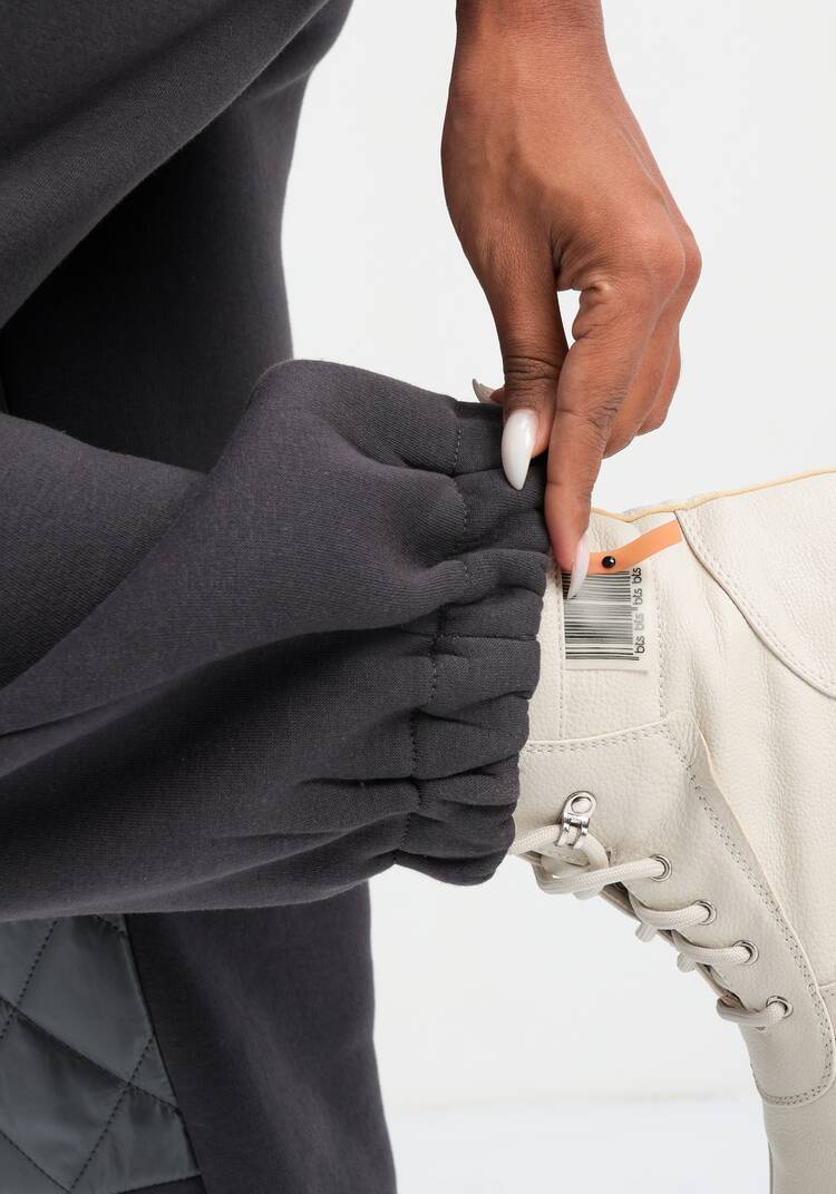 Брюки со вставками из стёганой ткани шир.  750, рис. 14