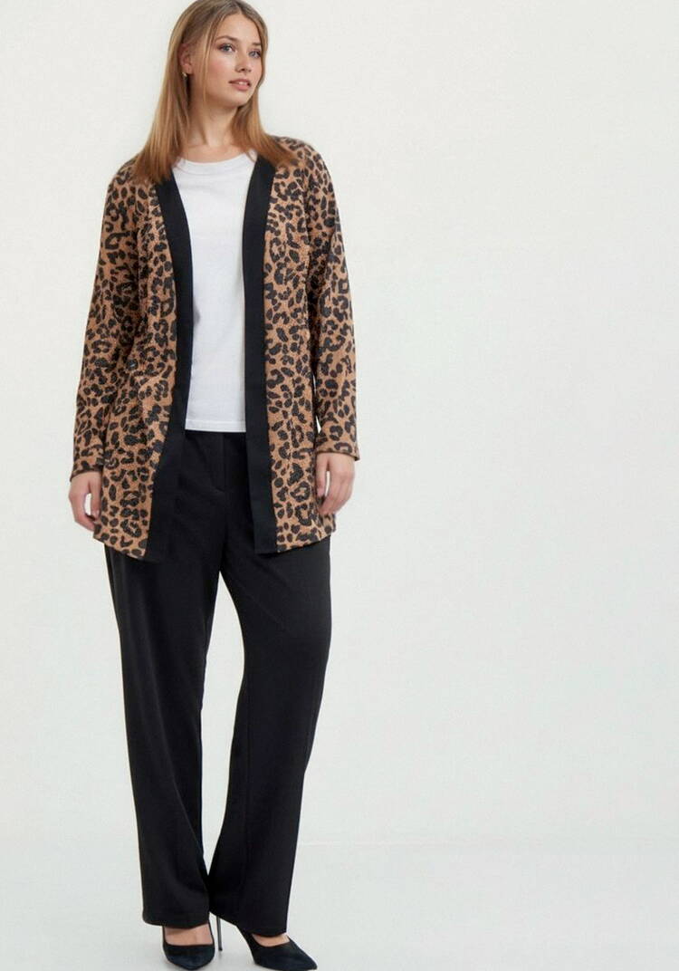 Кардиган с aнималистичным принтом шир.  750, рис. 22