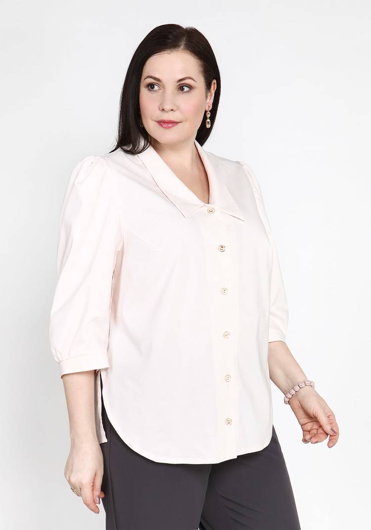 Блуза с отложным углубленным воротником шир.  750, рис. 2