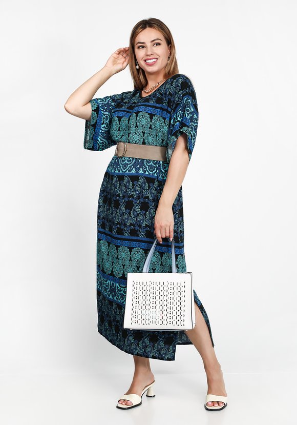 Платье Стильный узор шир.  580, рис. 11