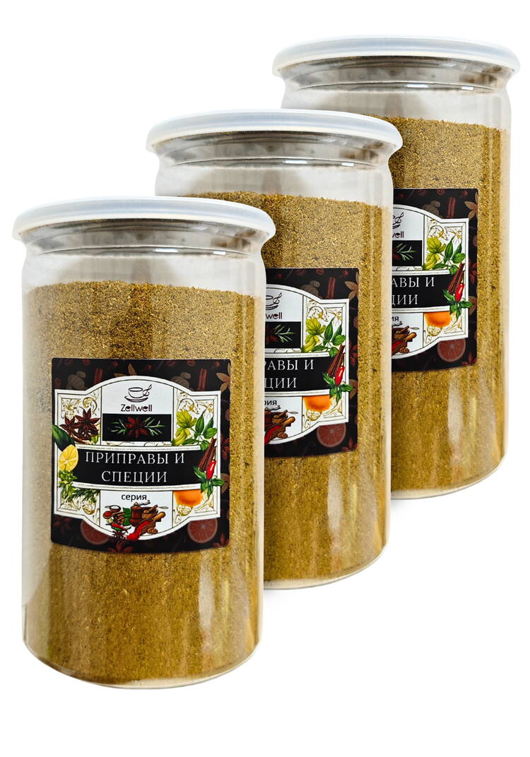 Приправа, набор из 3 банок шир.  750, рис. 75