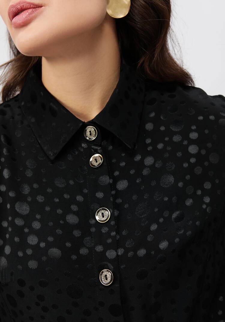 Платье на пуговицах со складками на юбке шир.  750, рис. 12