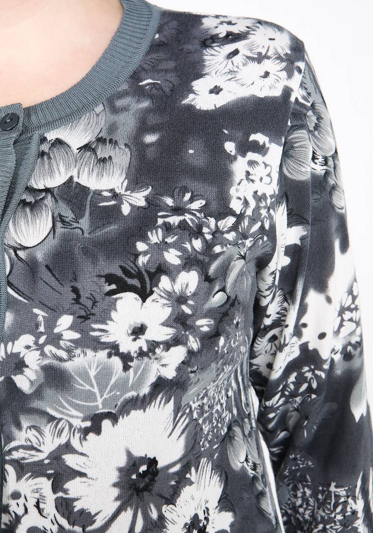 Кардиган Цветочная иллюзия шир.  750, рис. 20