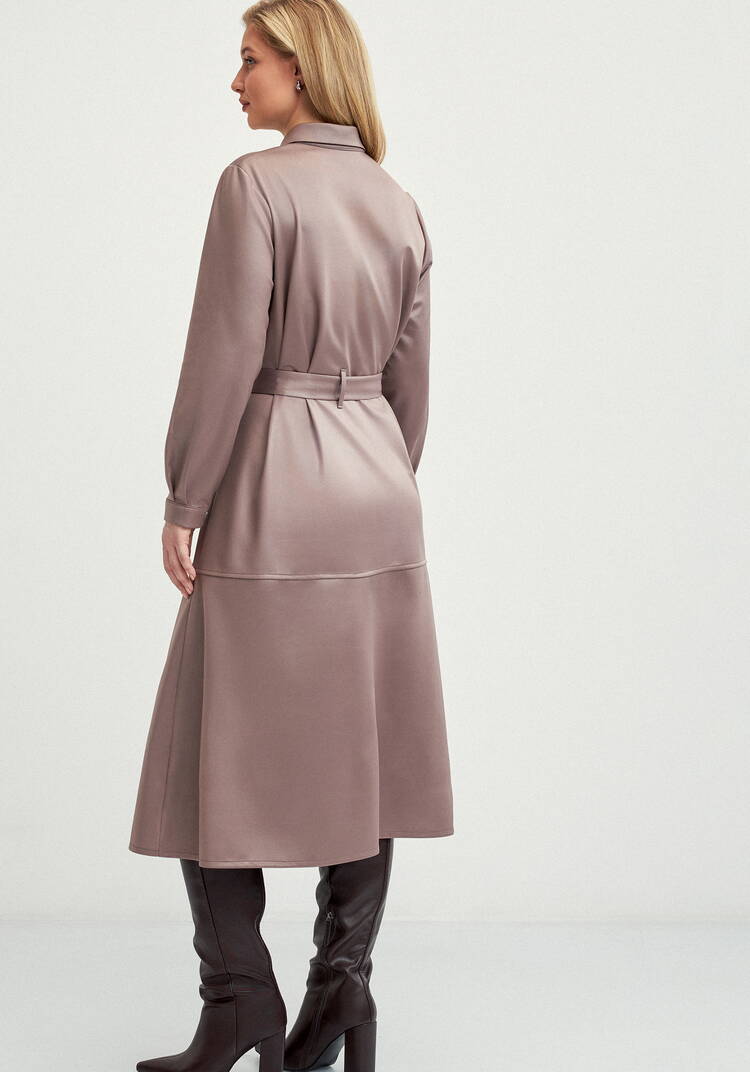 Платье-рубашка трикотажное под кожу шир.  750, рис. 11