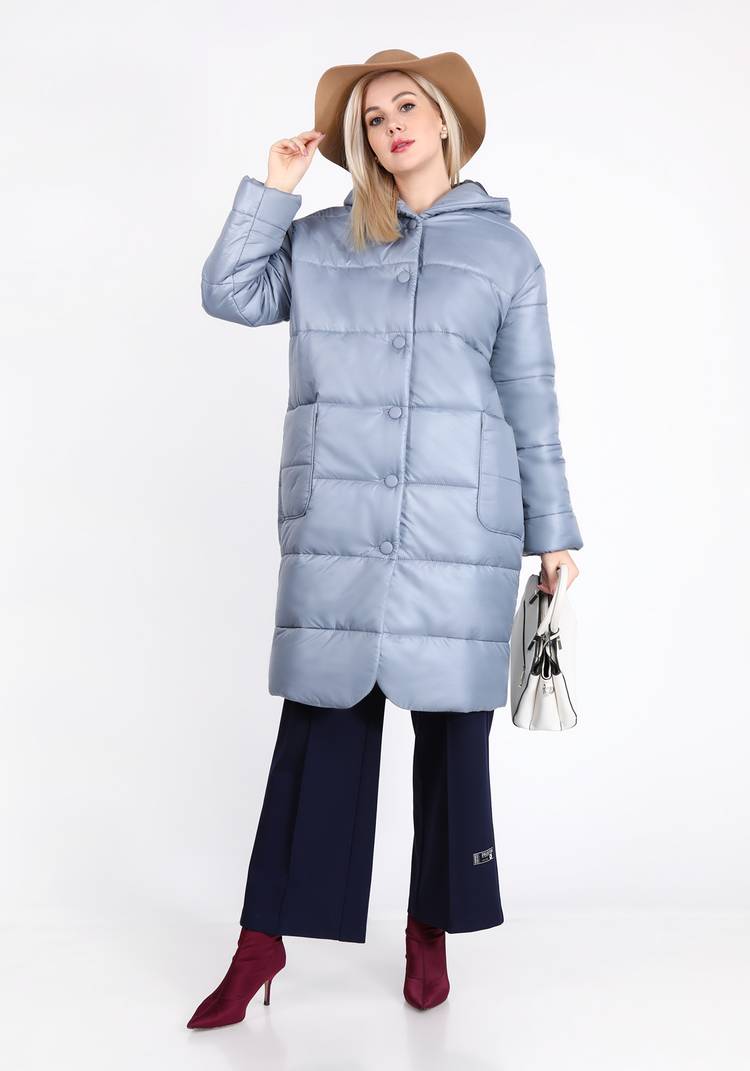 Пальто с горизонтальной стежкой шир.  750, рис. 3