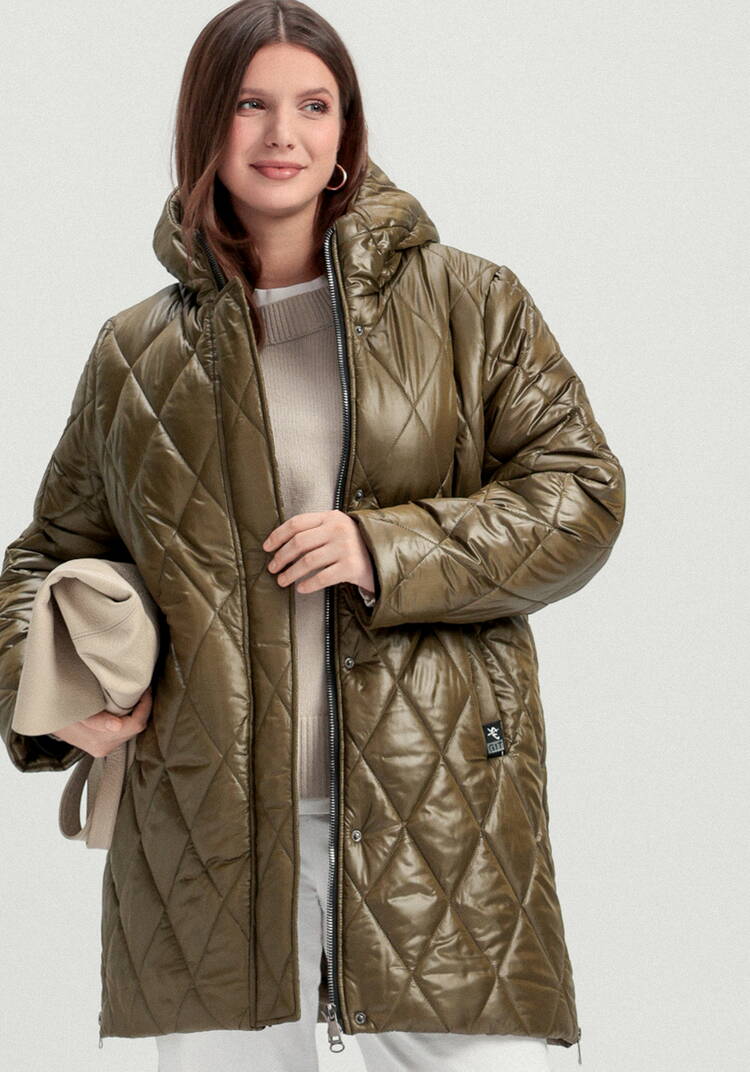 Куртка на молнии со стежкой ромбами шир.  750, рис. 32