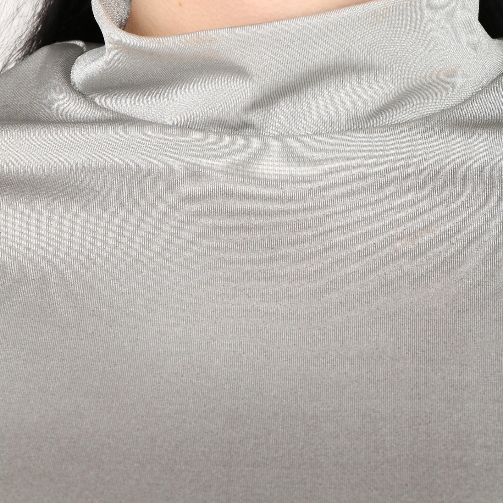 Блуза однотонная, размер 64, цвет серебро - фото 6