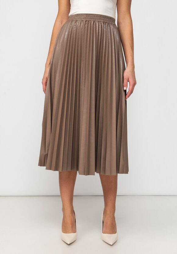 Юбка плиссированная из экокожи шир.  580, рис. 4