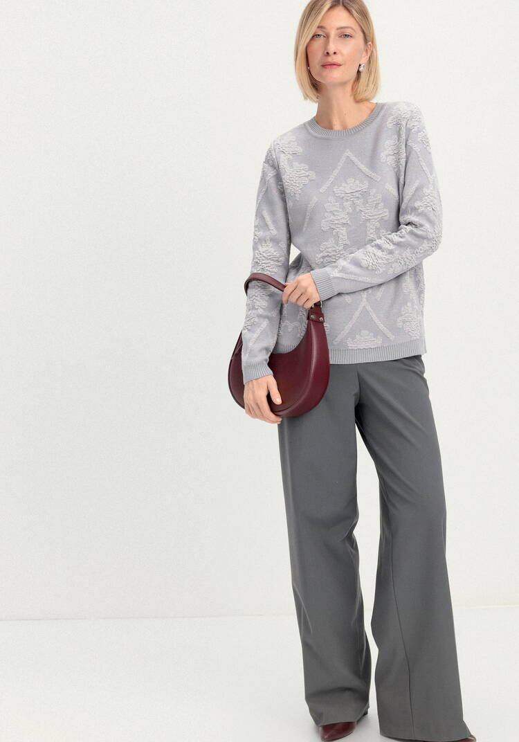 Джемпер с геральдическим орнаментом шир.  750, рис. 10