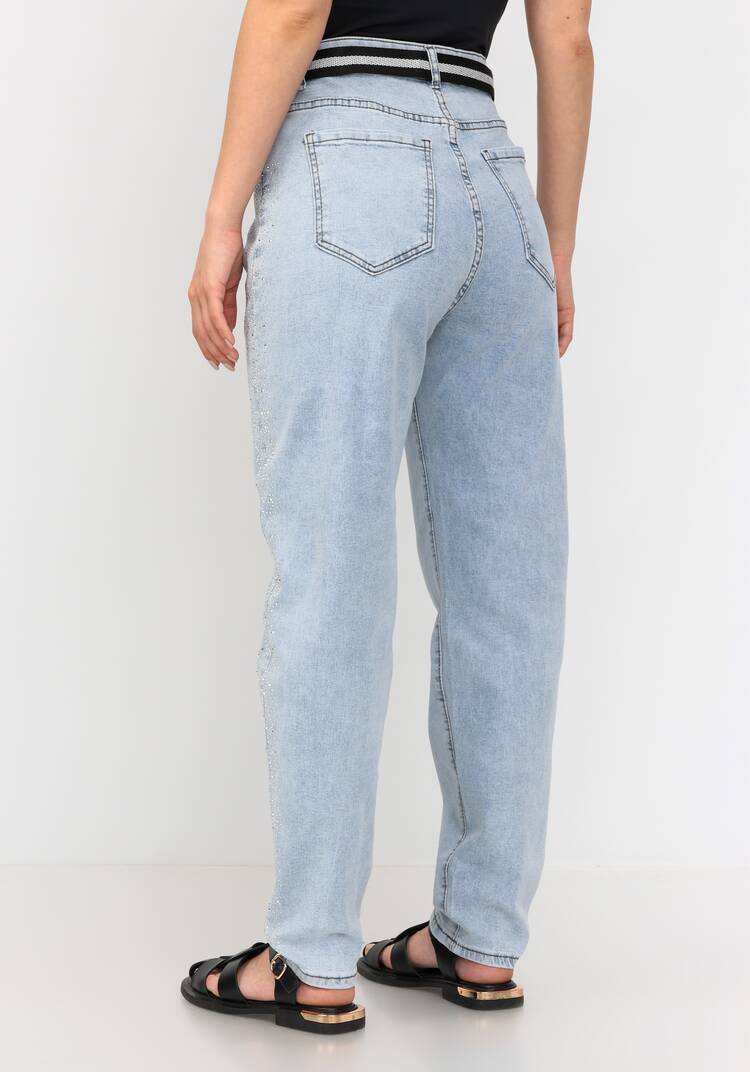 Джинсы со стразами по боковому шву шир.  750, рис. 9