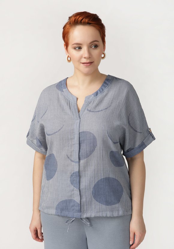 Блуза Повседневный уют шир.  580, рис. 6