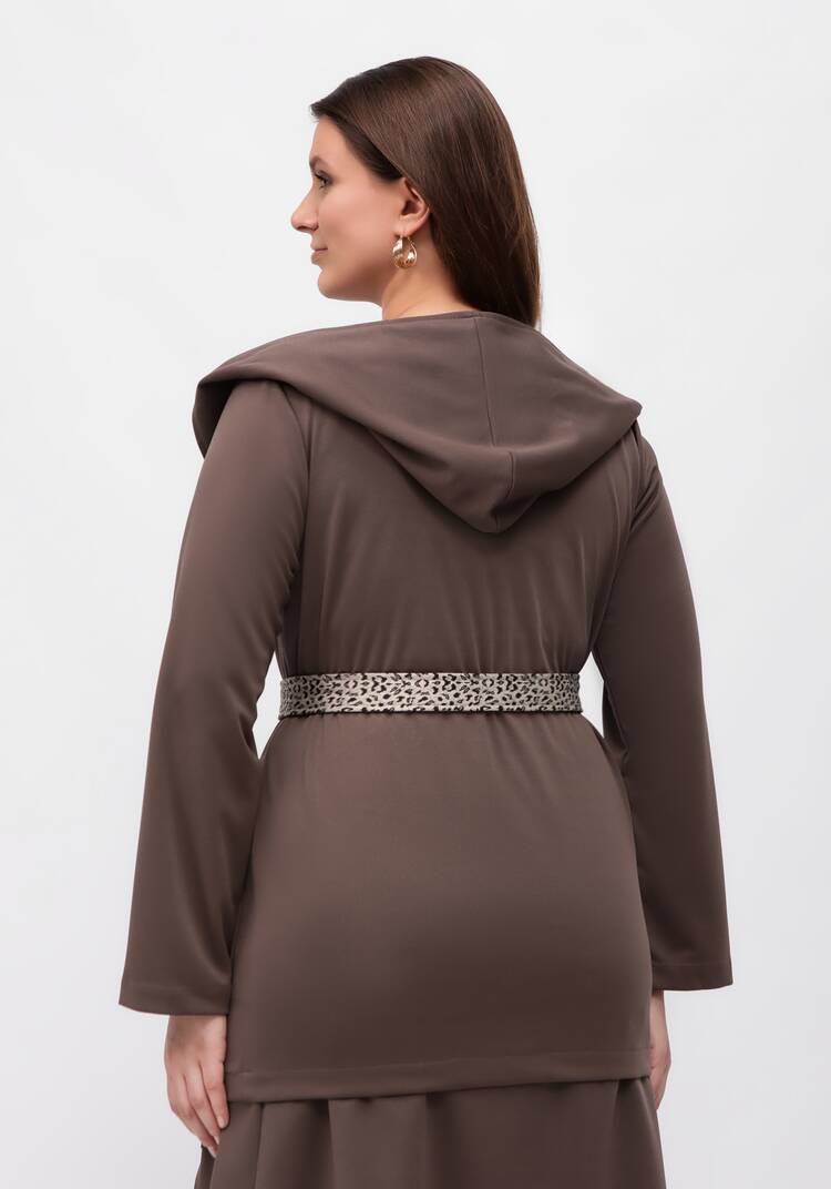 Кардиган с леопардовым капюшоном шир.  750, рис. 9