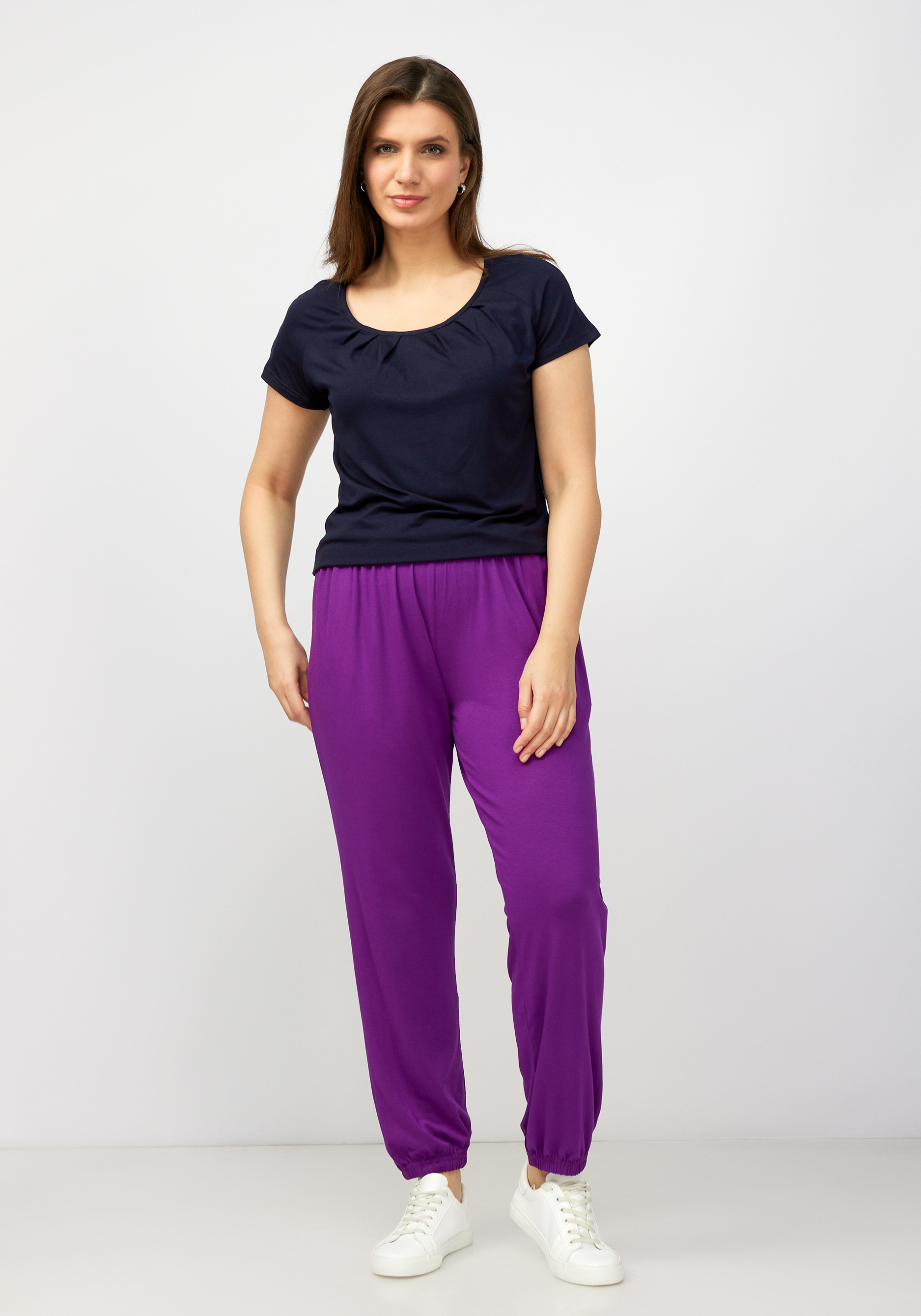 Брюки женские "Маргарет" Синель, цвет фиолетовый, размер 50 - фото 7