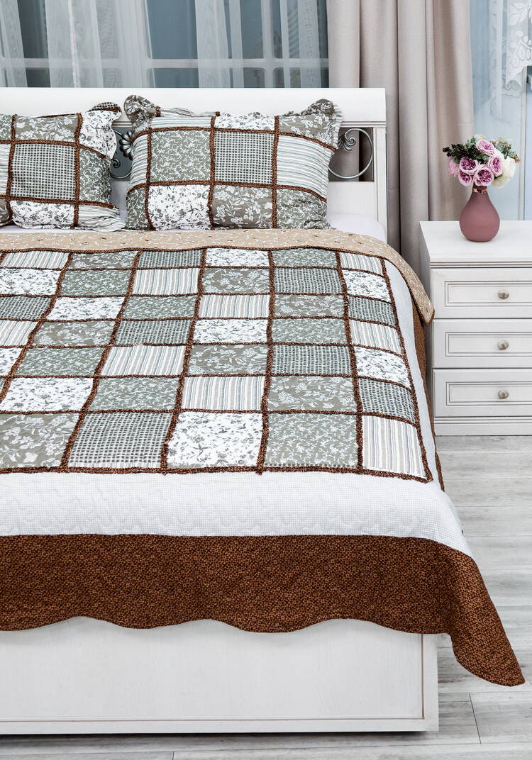 Покрывало с наволочками Печворк шир.  750, рис. 51