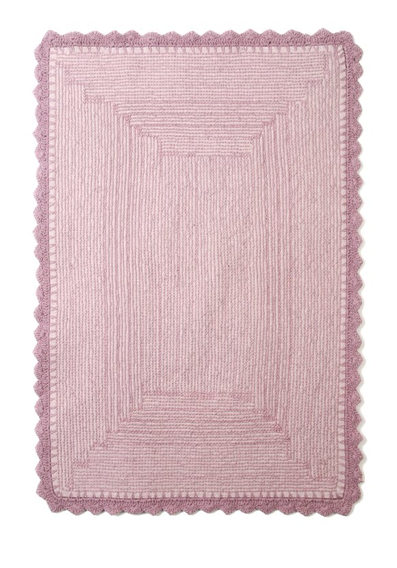 Коврик для ванной с кружевом шир.  580, рис. 7