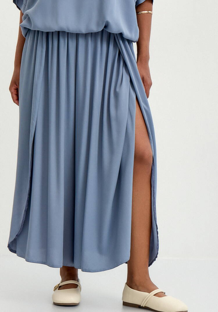 Юбка-брюки свободного кроя на резинке шир.  750, рис. 8