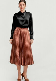 Юбка гофре с блестящим напылением