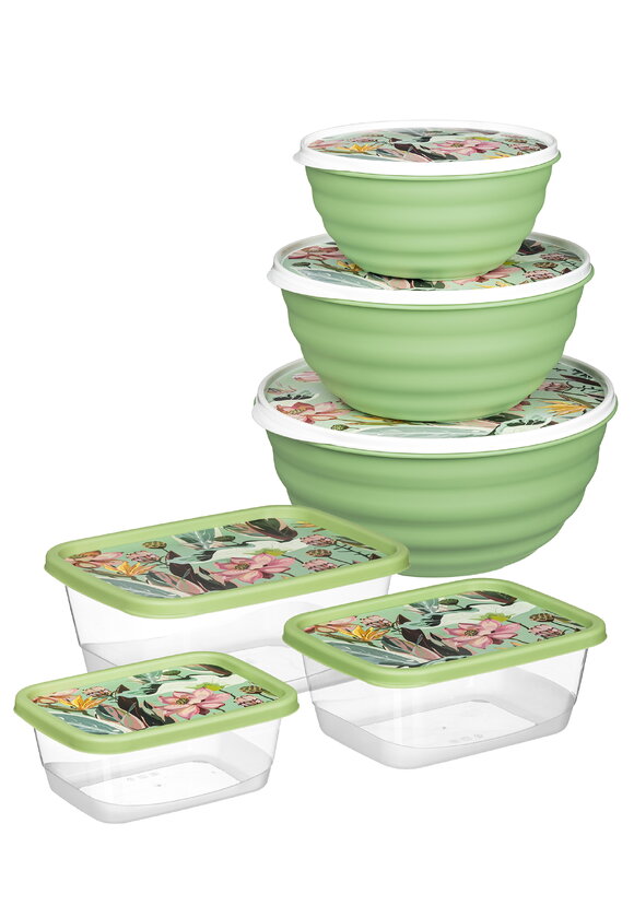 Комплект мисок, 3 шт. + контейнеры в подарок шир.  580, рис. 2