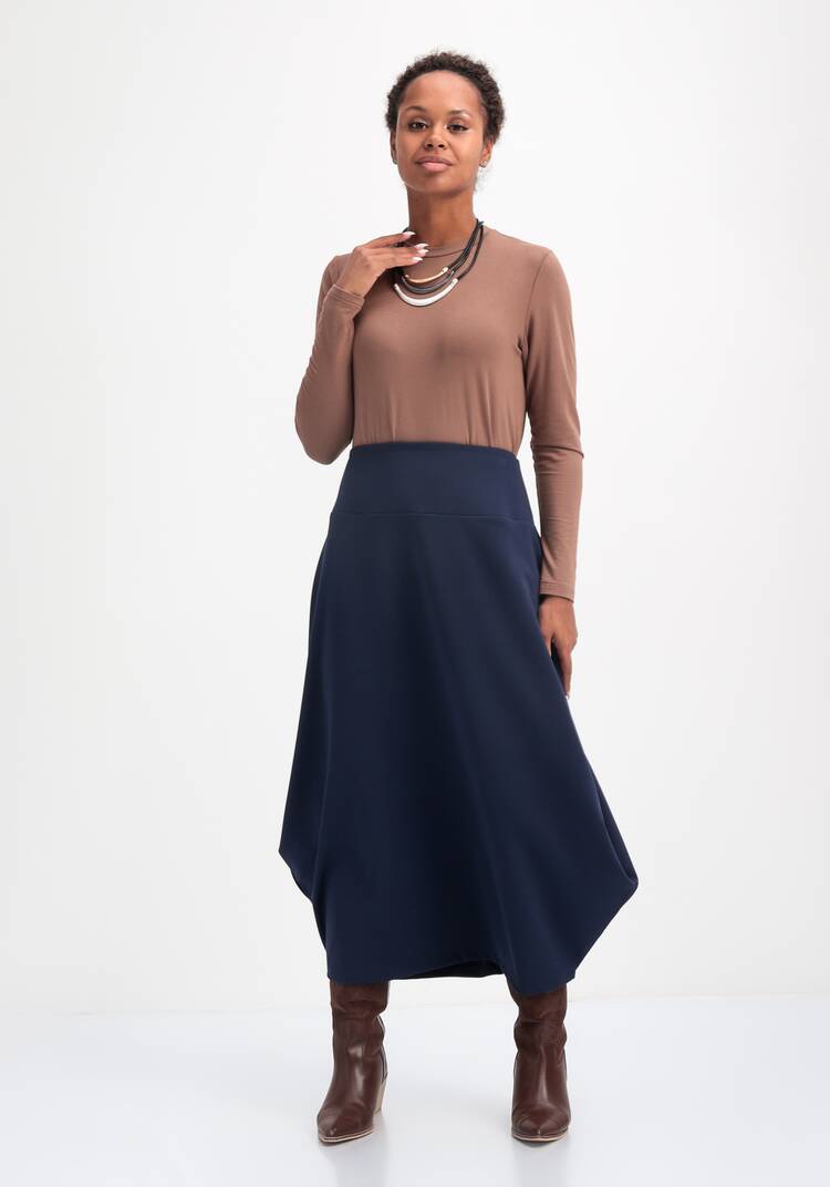 Юбка свободного кроя в стиле бохо шир.  750, рис. 7