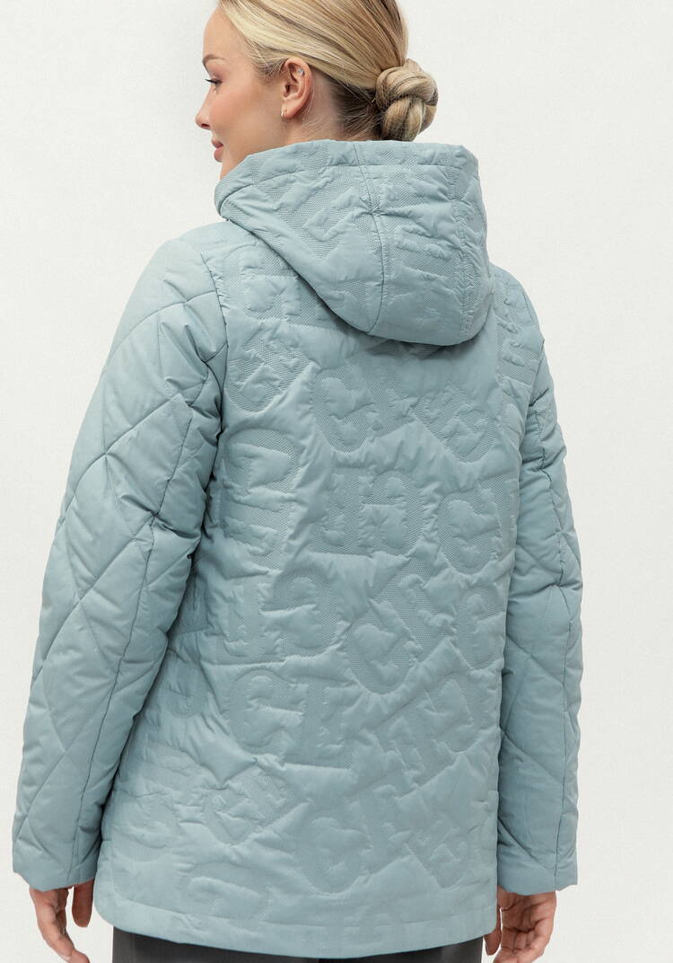 Куртка стеганая фактурная с капюшоном шир.  750, рис. 11