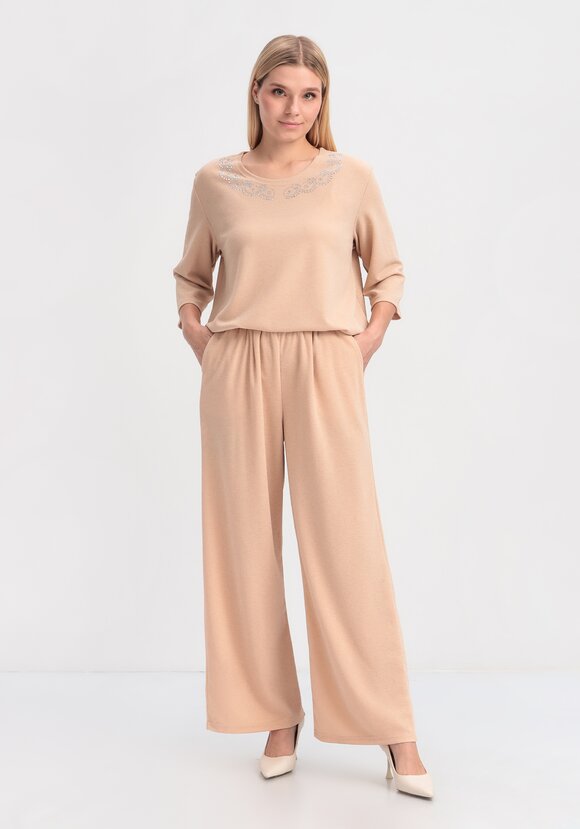 Брюки прямые с люрексом шир.  580, рис. 13