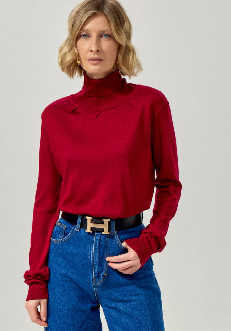 Водолазка с защипами у горловины шир.  750, рис. 19