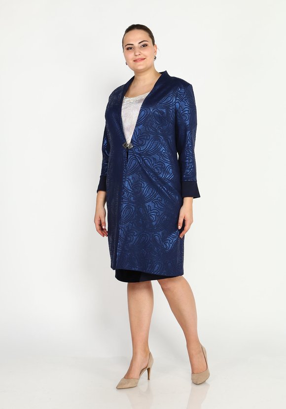 Кардиган с контрастными вставками на рукавах шир.  580, рис. 1