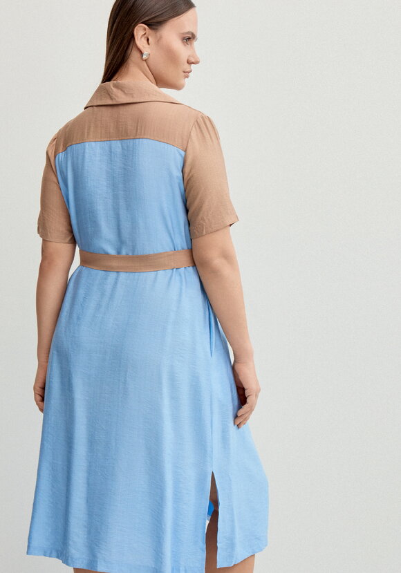 Платье с контрастными плечиками шир.  580, рис. 10