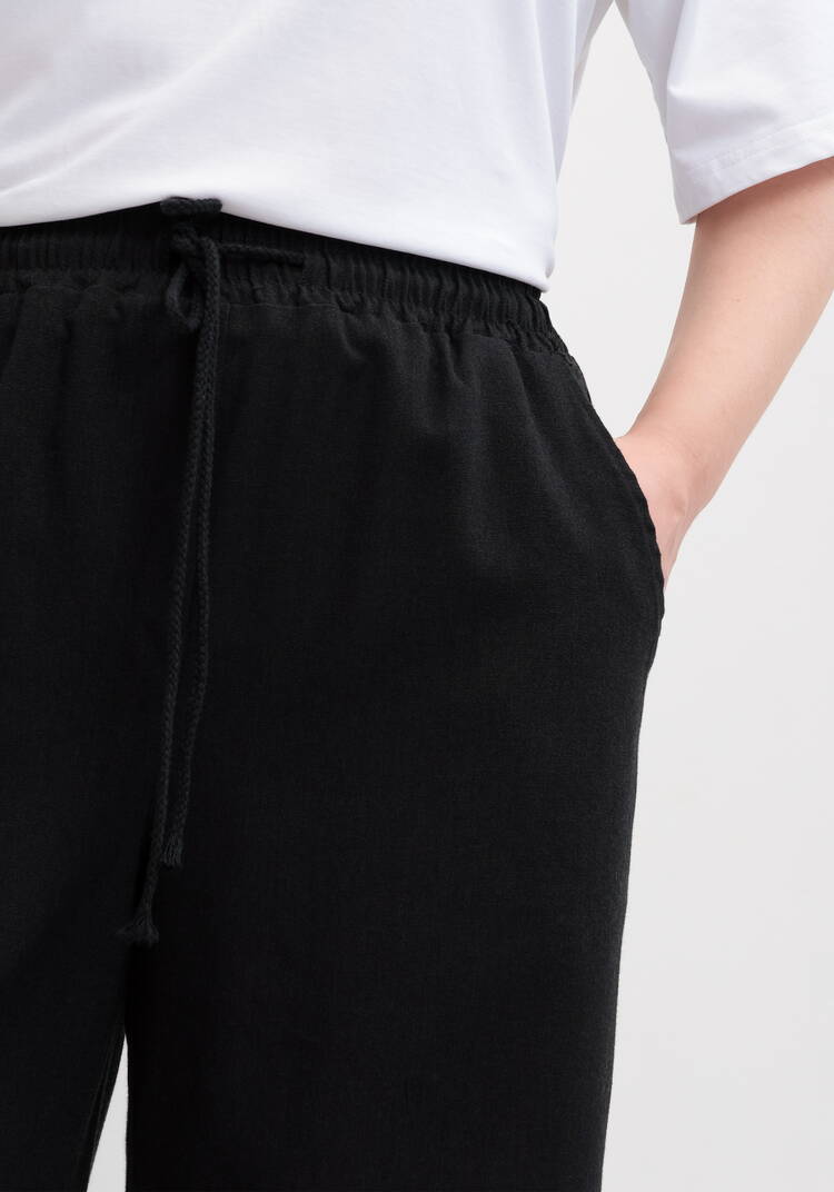 Брюки широкие на резинке со шнурком шир.  750, рис. 16