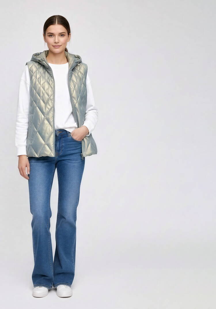 Жилетка женская, стеганая шир.  750, рис. 7