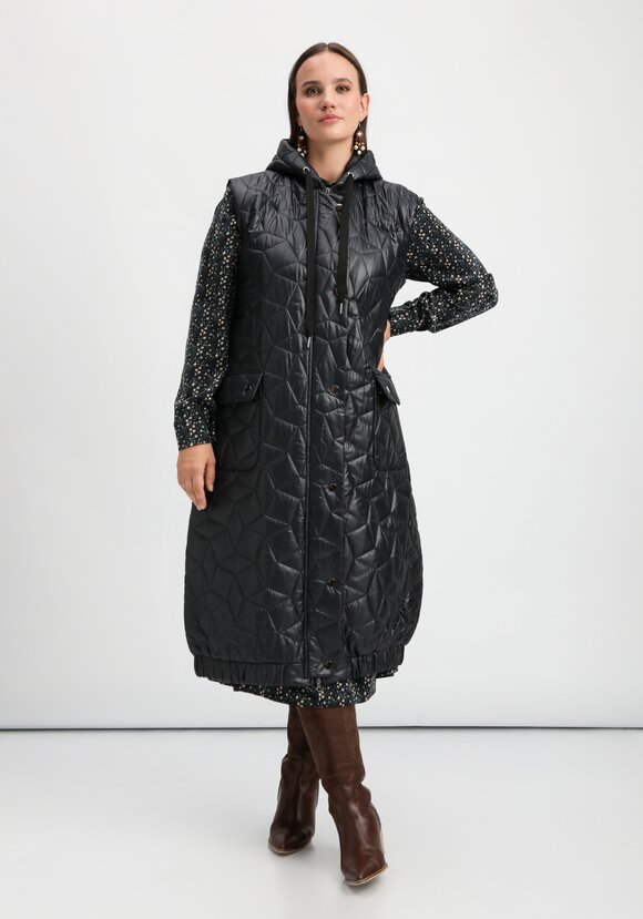 Жилет оверсайз удлинённый с капюшоном шир.  580, рис. 12